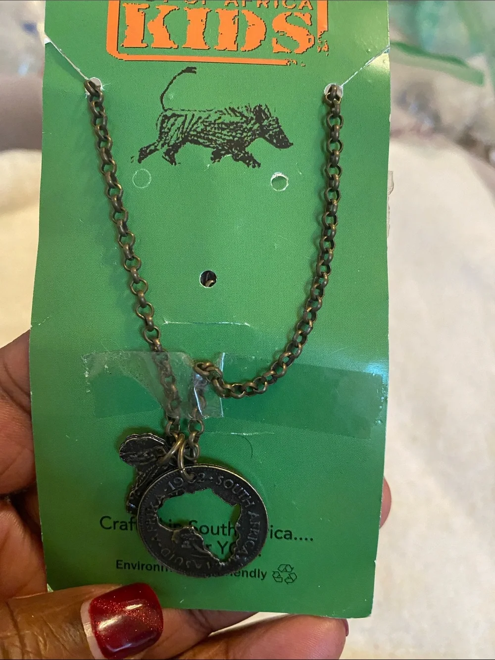 Children jewelry set with necklace and earrings